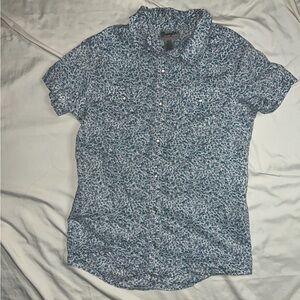 Wrangler Blue Floral Short Sleeve Shirt